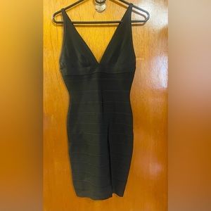 Black Herve Leger bandage dress-size 6